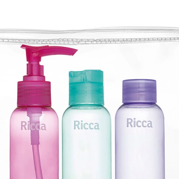 Conjunto Com 3 Frascos de Viagem Ricca - Image 3