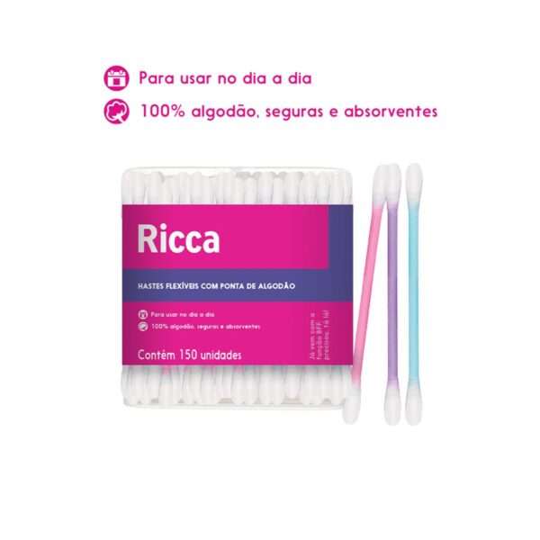 Hastes Flexíveis Pote Ricca - Image 3