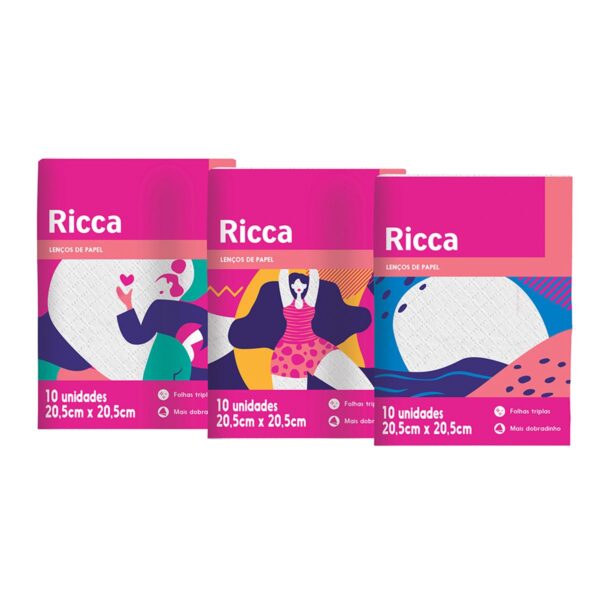 Lenço de Papel Mini Ricca